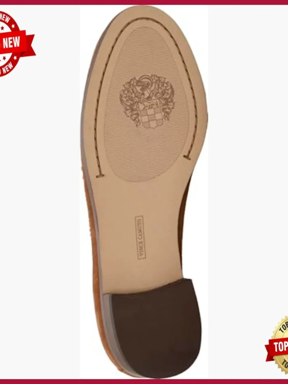 Suede Loafers with Pin Studding, Block Heel, Almond Toe, Pull-On Closure
